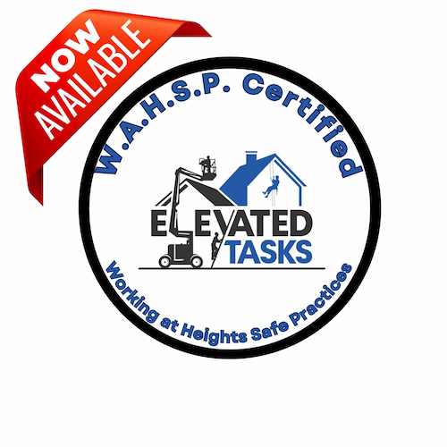 W.A.H.S.P. Certified — Working at Heights Safe Practices badge